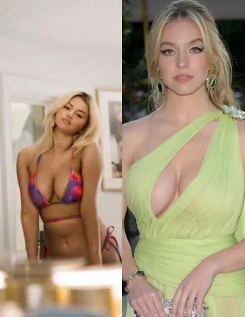 A Threesome With Selena Gomez And Sydney Sweeney Would Be Big Tit Heaven  nude photo