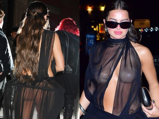 Addison Rae See Through Outfit  nude photo
