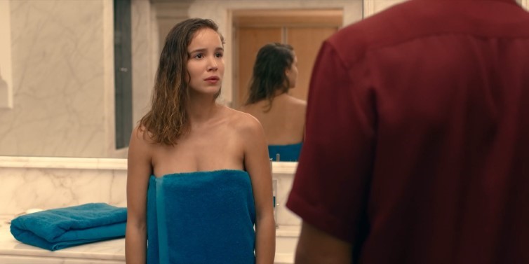 Alba Baptista Braless Scene  nude photo