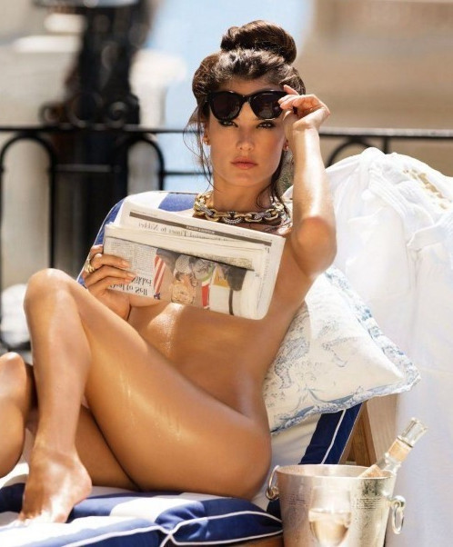 Alessandra Ambrosio Nude Topless Photo  nude photo