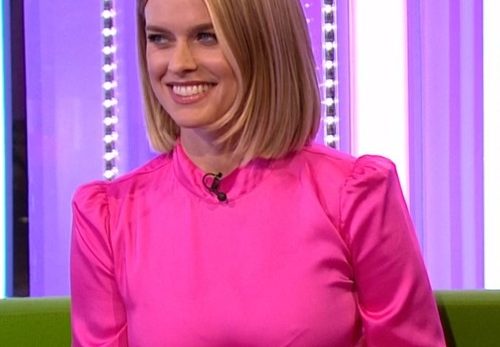 Alice Eve Braless On The One Show  nude photo
