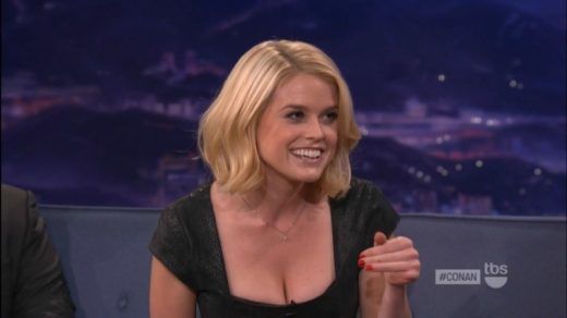 Alice Eve On Conan  nude photo