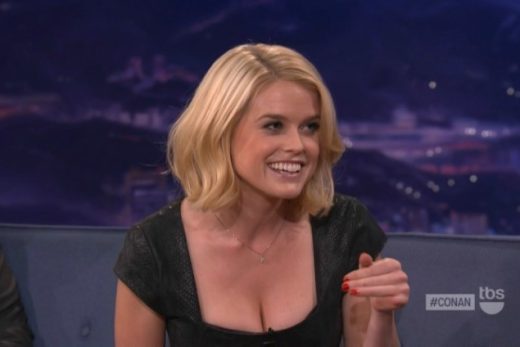 Alice Eve On Conan  nude photo