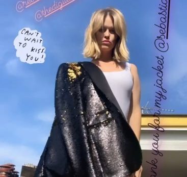 Alice Eve Showing Off Her New Jacket  nude photo