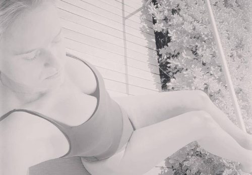 Alice Eve Sunbathing  nude photo