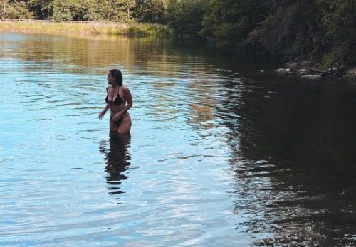 Alice Eve Swimming From Her Ig  nude photo