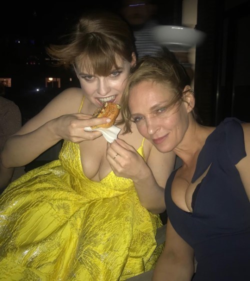 Alice Eve With Uma Thurman  nude photo