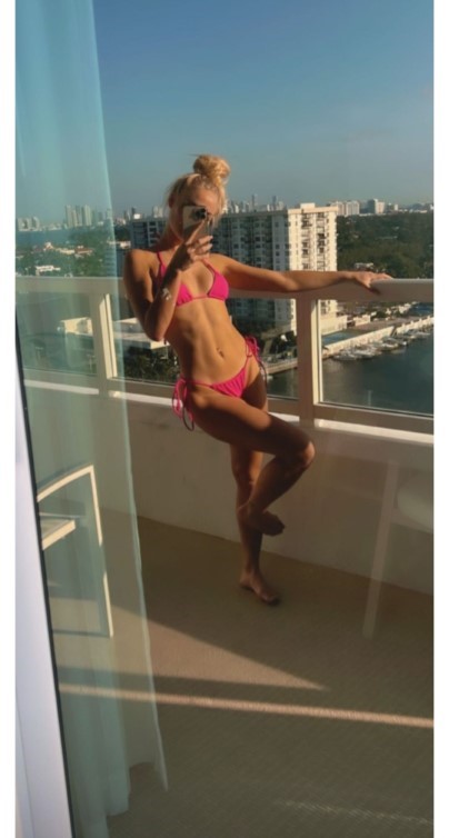 Alisha Lehmann Pink Bikini  nude photo