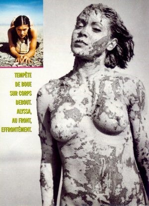 Alyssa Milano Bikini Magazine Nude  nude photo