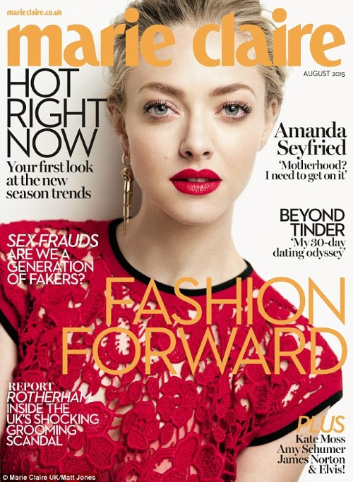 Amanda Seyfried Marie Claire Uk Cover  nude photo