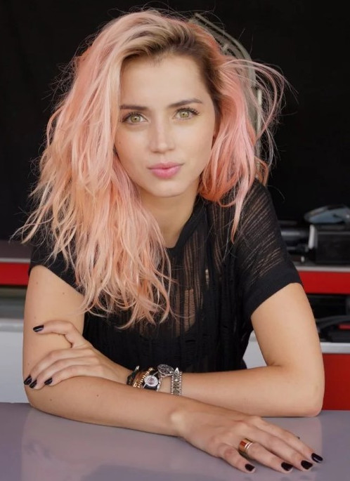 Ana De Armas Pink Hair  nude photo