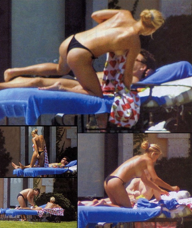 Anna Kournikova Nude Topless Paparazzi Leaked  nude photo