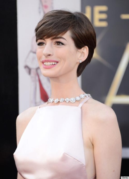 Anne Hathaway Oscar Nipples  nude photo