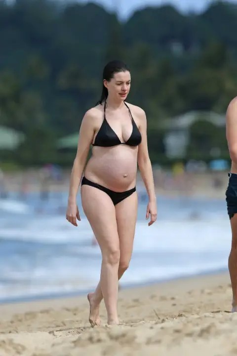 Anne Hathaway Was A Pregnancy Fetishists Dream Come True  nude photo