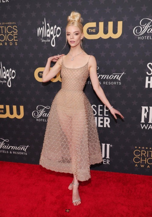 Anya Taylor Joy In Sexy Transparent Dress  nude photo