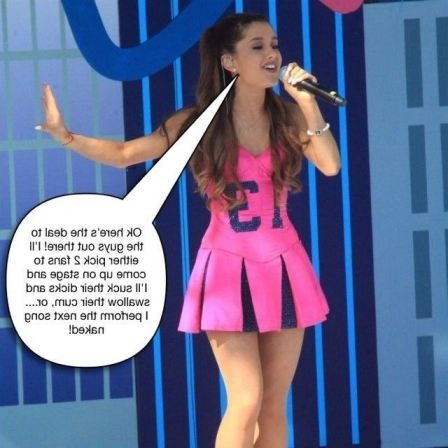 Ariana Grande Captions  nude photo