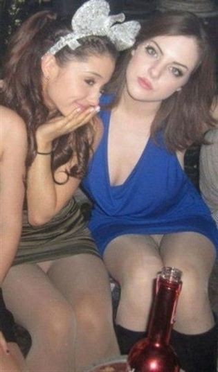Ariana Grande Elizabeth Gillies Upskirt  nude photo