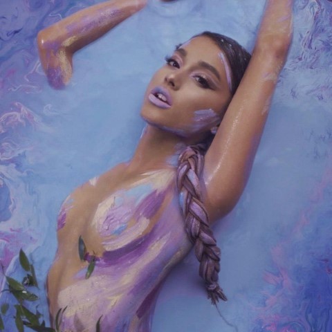 Ariana Grande Posing Naked Braless  nude photo