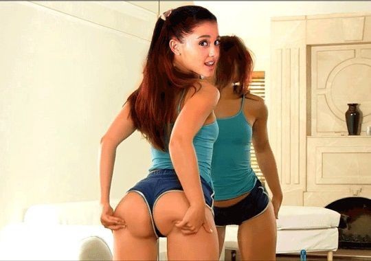 Ariana Grande Showing Her Nude Ass  nude photo