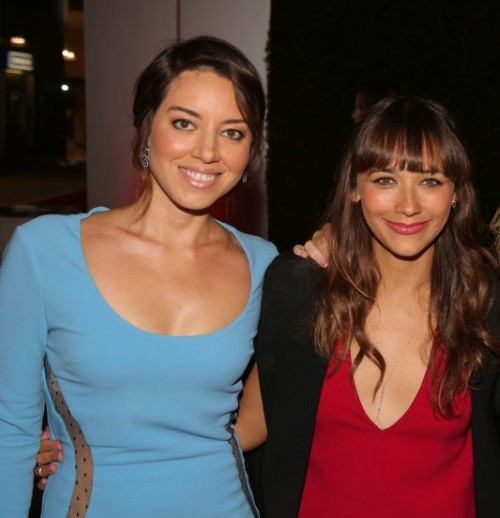 Aubrey Plaza And Rashida Jones At A 2014 Parks And Recreation Event  nude photo