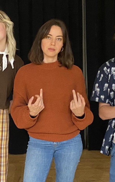 Aubrey Plaza My Wednesday Addams  nude photo