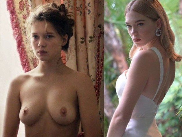 Beautiful Actress Léa Seydoux Topless Big Tits  nude photo
