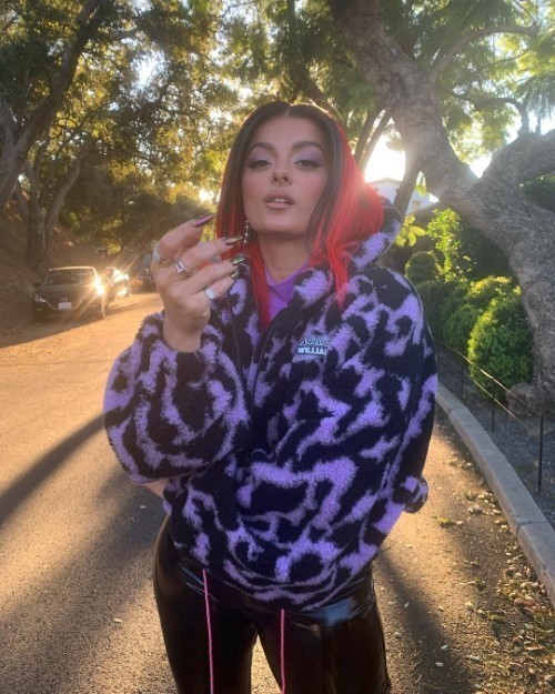 Bebe Rexha Can T Go Wrong With Purple Red Black  nude photo