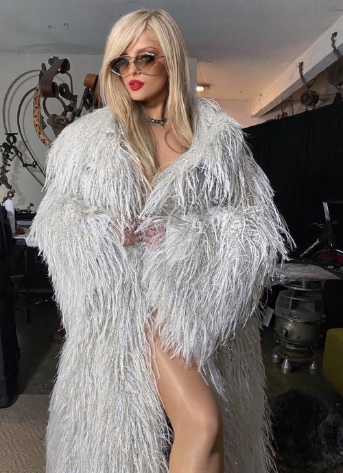 Bebe Rexha Fur Coat  nude photo