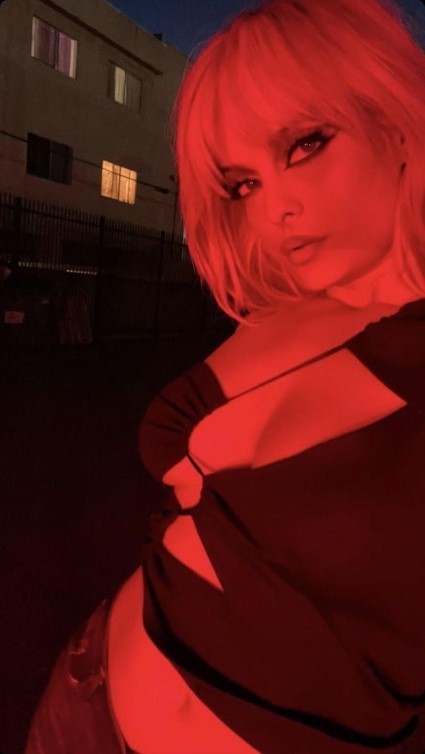 Bebe Rexha Red Glow  nude photo