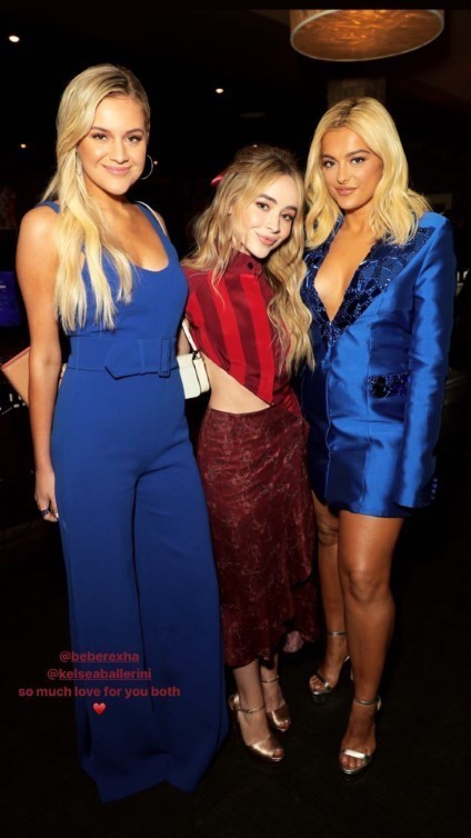 Bebe Rexha With Kelsea Ballerini And Sabrina Carpenter  nude photo