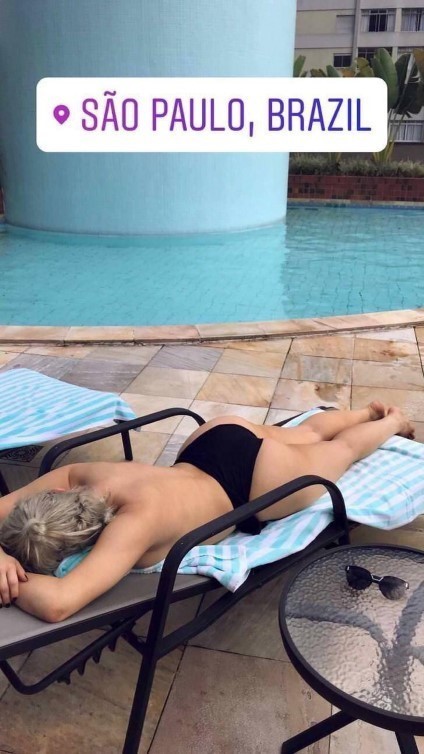 Bebe Rexha Working On A Tan  nude photo
