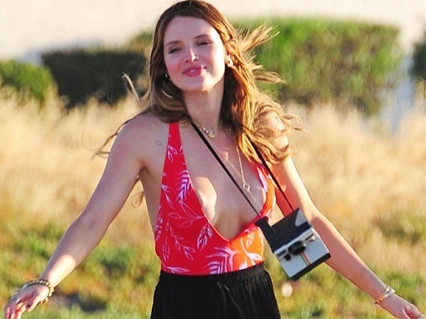 Bella Thorne Double Puffy Nip Slip  nude photo