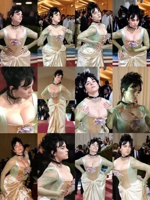 Billie Eilish Big Tits Cleavage  nude photo