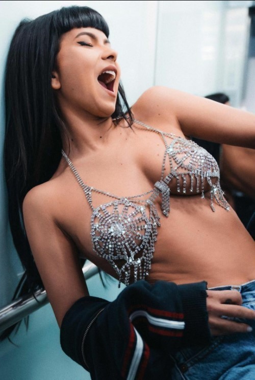 Brunette Hottie Inna Braless And Sexy  nude photo