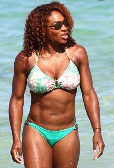 Busty Tennis Player Serena Williams Bikini  nude photo
