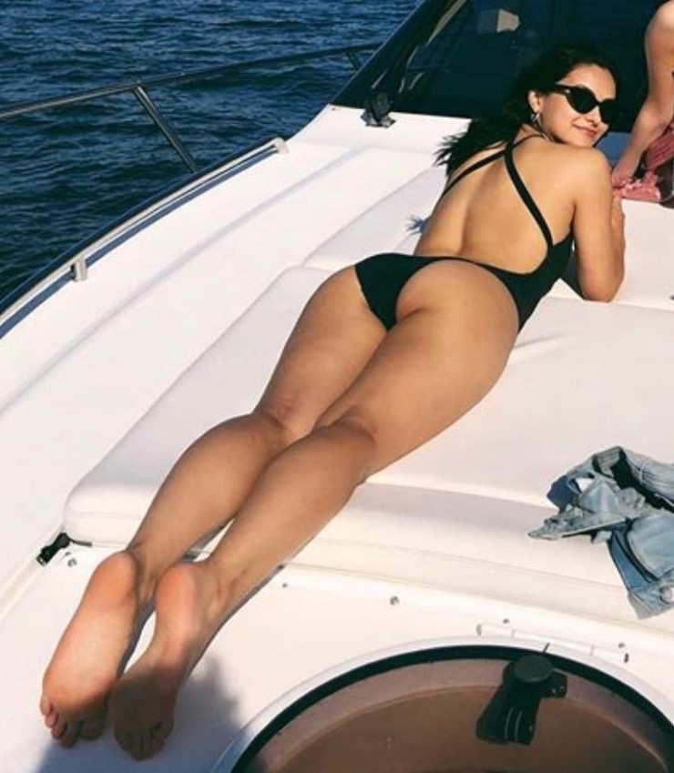 Camila Mendes Perfect Ass In Bikini On Yacht  nude photo