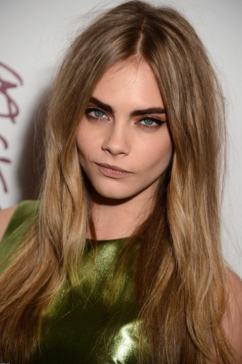 Cara Delevingne Dark Blonde Hair  nude photo