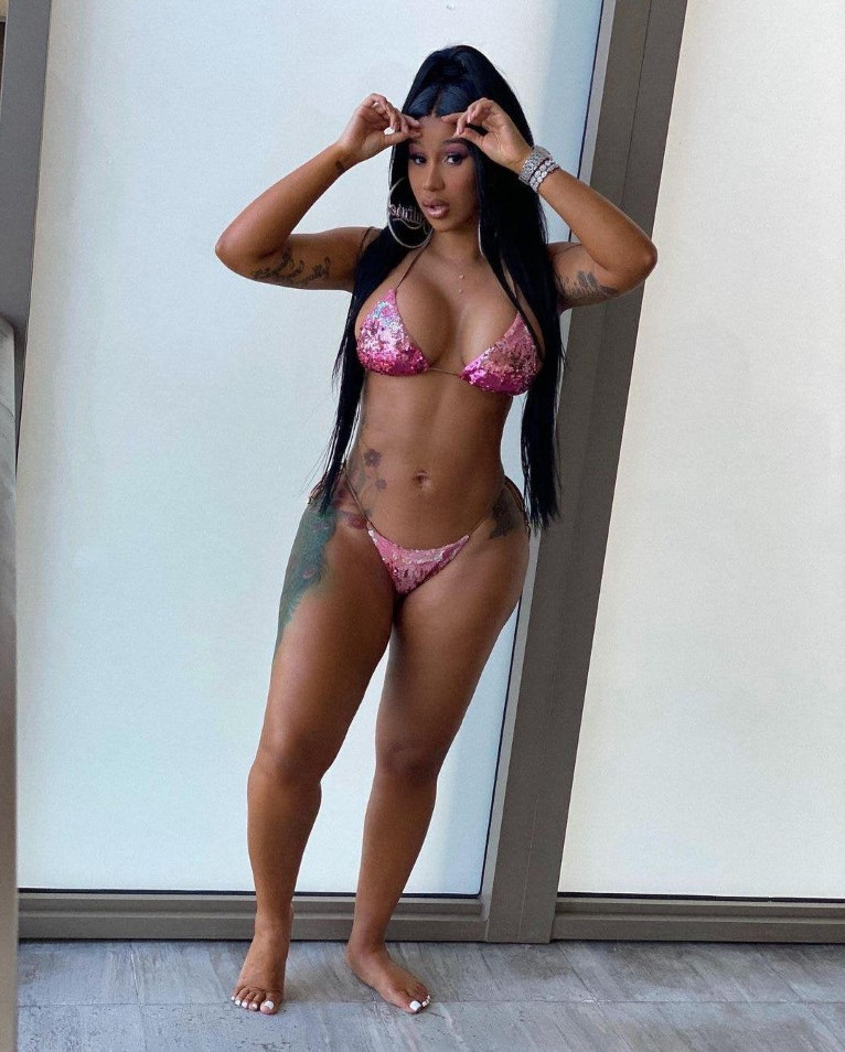 Cardi B Busty In Bikini  nude photo