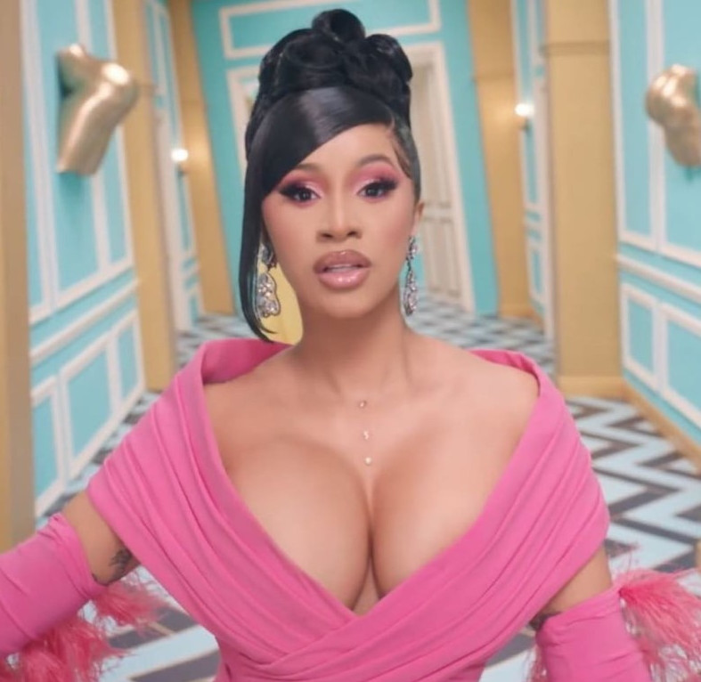 Cardi B Large Tits Deep Cleavage  nude photo
