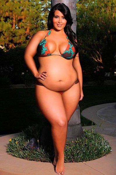 Celebrity Fat Kim Kardashian  nude photo