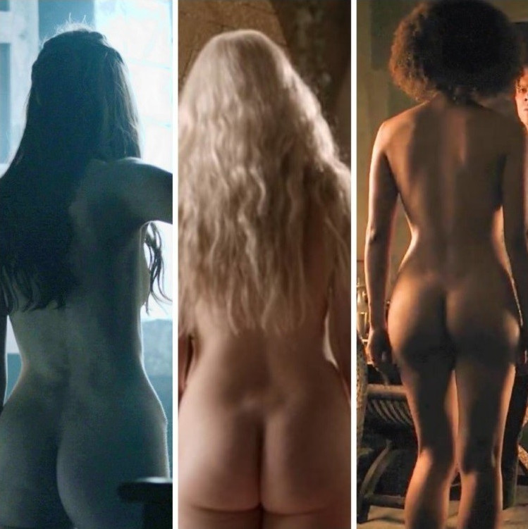 Charlotte Hope Emilia Clarke Nathalie Emmanuel Game Of Thrones Nude Ass  nude photo