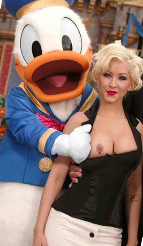 Christina Aguilera Donald Duck  nude photo