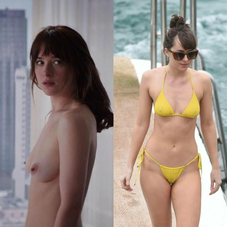 Dakota Johnson Hot Natural Tits Sexy Actress  nude photo