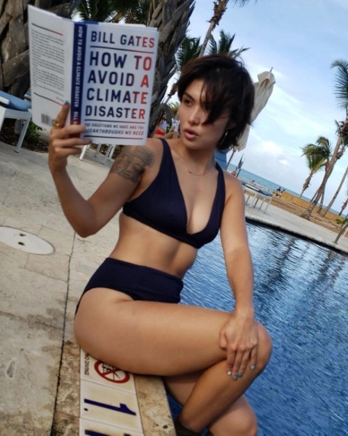 Daniella Pineda Beautiful Actress Sexy Bikini By The Pool  nude photo