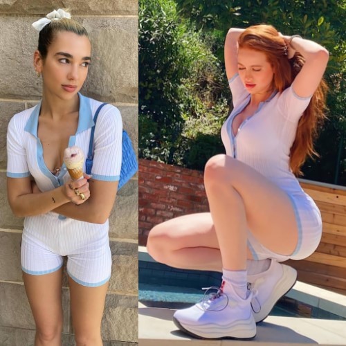 Dua Lipa Matching With Madelaine Petsch  nude photo
