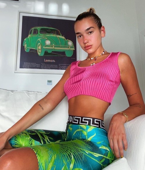 Dua Lipa Shes On Fire With These Posts  nude photo