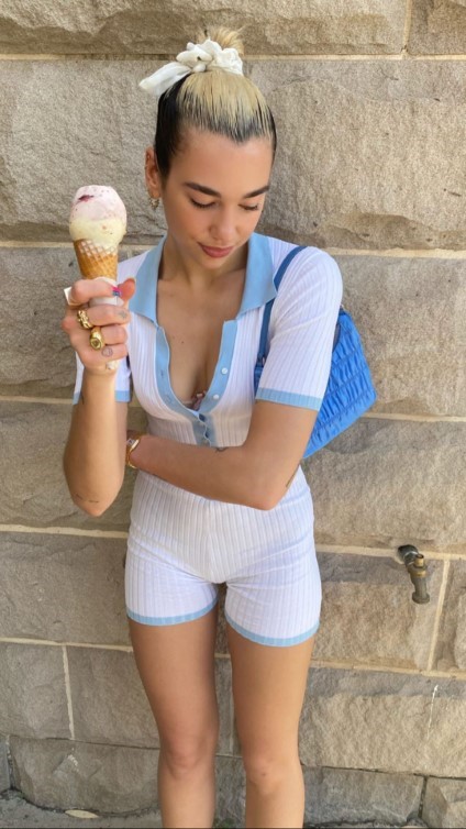 Dua Lipa Strawberries N Cream  nude photo