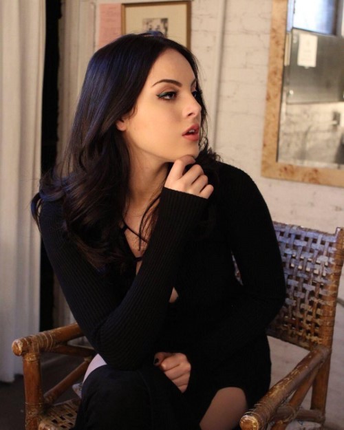 Elizabeth Gillies Back In Black  nude photo