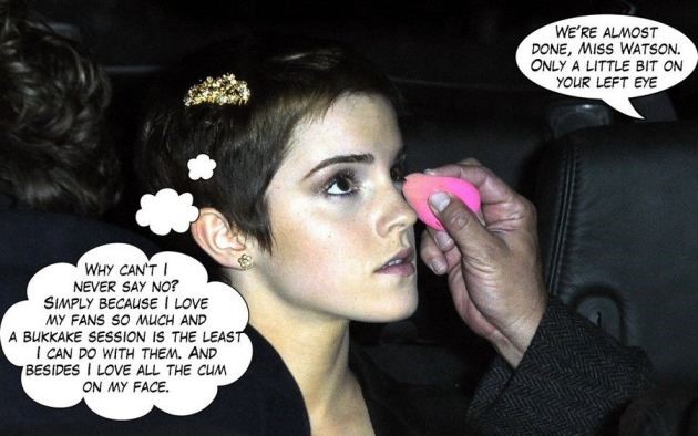 Emma Watson Porn Captions Blowjob  nude photo