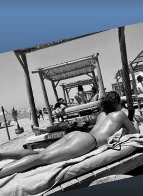 Eva Longoria Hot Ass In Thongs On Beach  nude photo